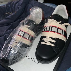 COPY - Gucci Black Ace Sneakers Size 11 ✅ worn tw…